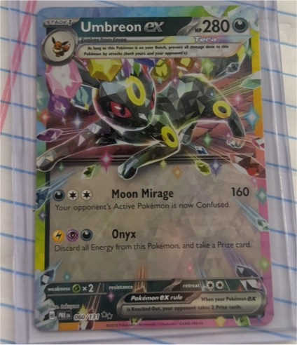 2025 Pokémon SV Prismatic Evolutions #060 Umbreon ex — front