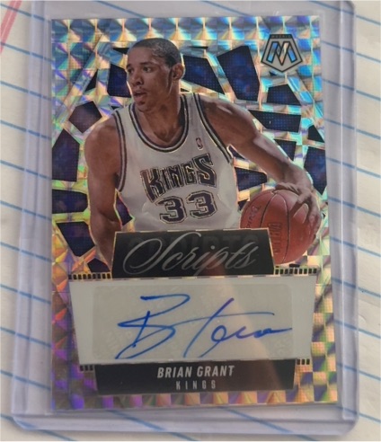 2024-25 Panini Mosaic Scripts #MS-BGS Brian Grant — front