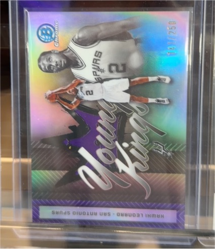 2025-26 Bowman Chrome #YK-10 Kawhi Leonard Young Kings — front