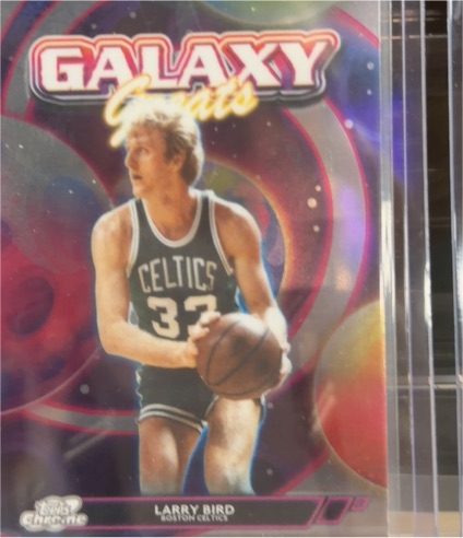 2025-26 Topps Chrome Cosmic #GG-10 Larry Bird Galaxy Greats — front