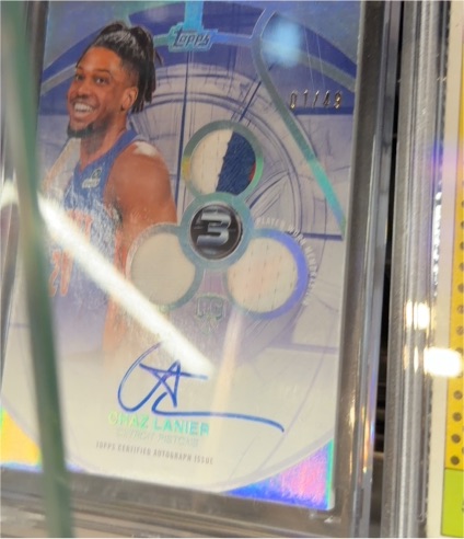 2025-26 Topps Three #3 Chaz Lanier — front