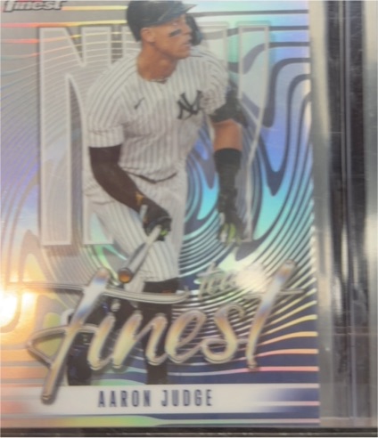 2026 Topps Finest #TF-12 Aaron Judge Team Finest Refractor — front