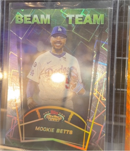 2025 Topps Stadium Club Beam Team #BT-17 Mookie Betts — front