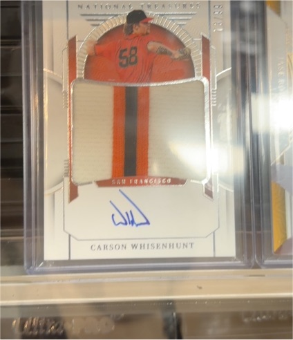 2024 Panini National Treasures #58 Carson Whisenhunt — front