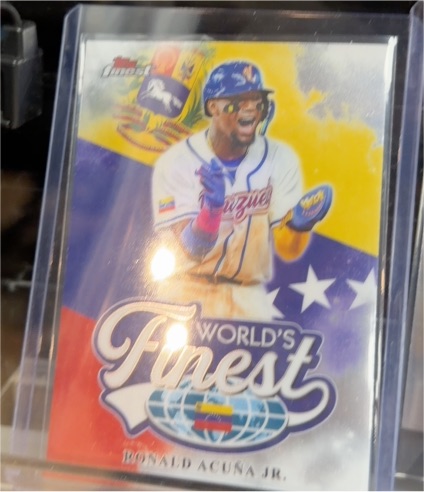 2026 Topps Finest World's Finest #WF-27 Ronald Acuña Jr. — front