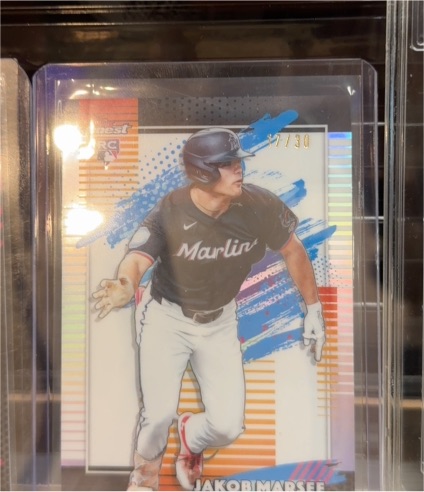 2026 Topps Finest #143 Jakob Marsee — front