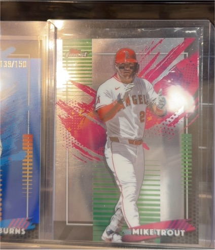 2026 Topps Finest #296 Mike Trout — front