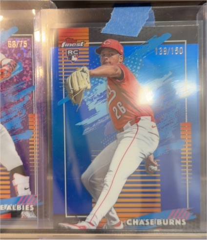 2026 Topps Finest #194 Chase Burns — front