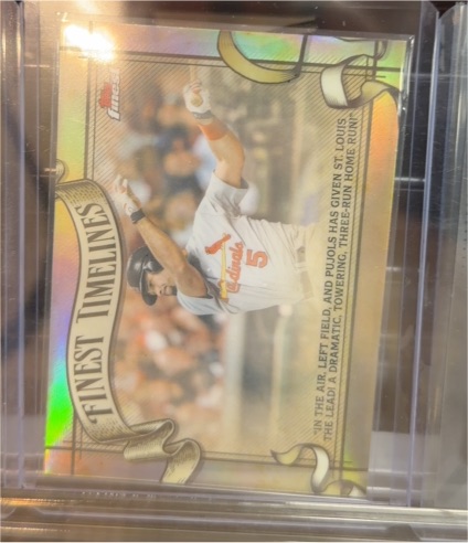 2026 Topps Finest Finest Timelines #FT-28 Albert Pujols — front