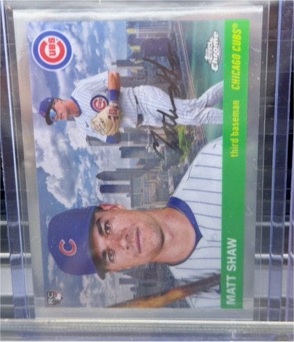 2025 Topps Chrome Platinum Anniversary #55CV-20 Matt Shaw — front