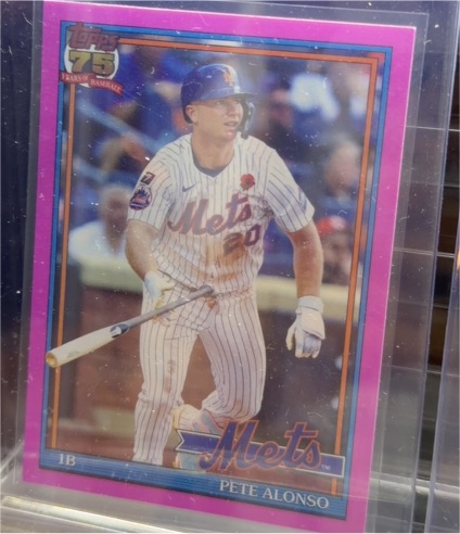 2026 Topps Series 1 1991 Topps Pink #T91-12 Pete Alonso — front