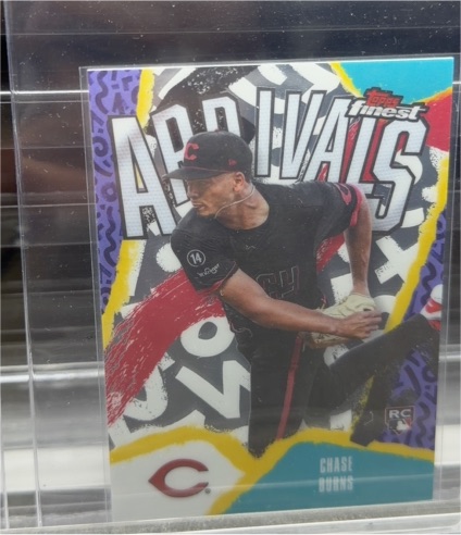 2026 Topps Finest #A-5 Chase Burns Arrivals — front