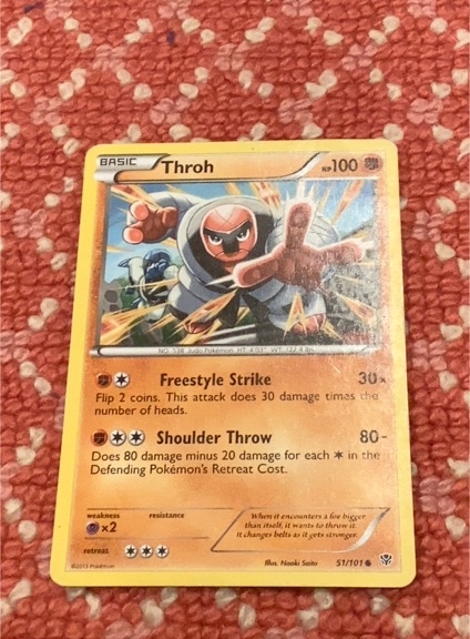 2013 Pokémon Black & White Plasma Blast #51 Throh — front