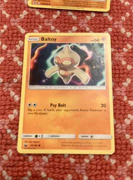 2018 Pokémon Celestial Storm #78 Baltoy — front