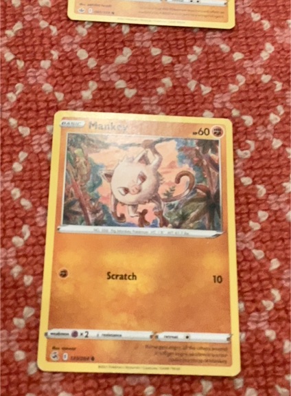 2021 Pokémon Fusion Strike #133 Mankey — front