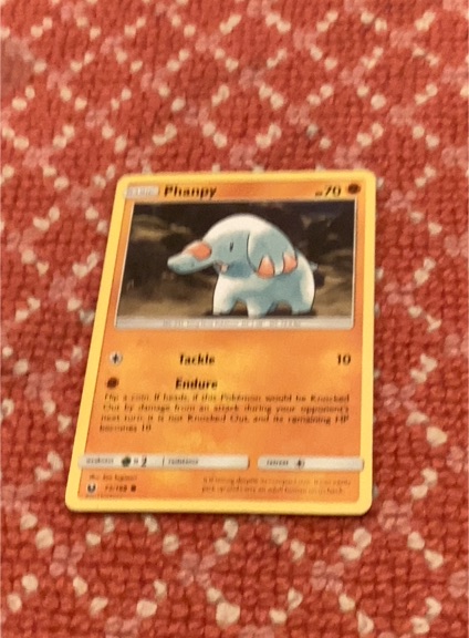 2021 Pokémon TCG Sword & Shield Black Star Promo #SWSH117 Phanpy — front