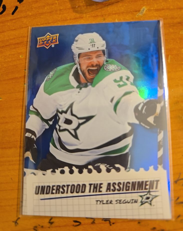 2025-26 Upper Deck Extended #UA-24 Tyler Seguin Understood the Assignment — front