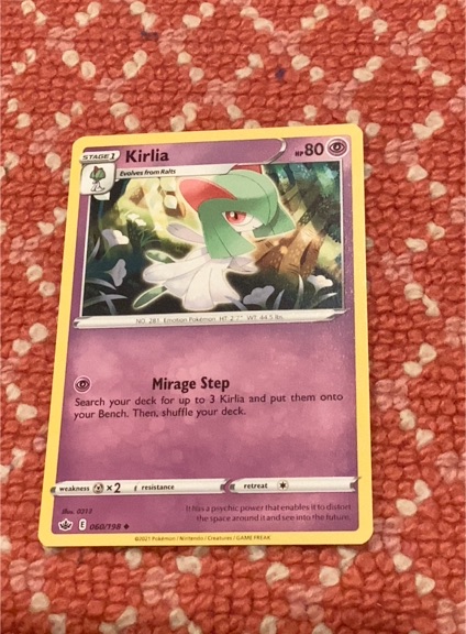 2021 Pokémon Sword & Shield Chilling Reign #060 Kirlia — front