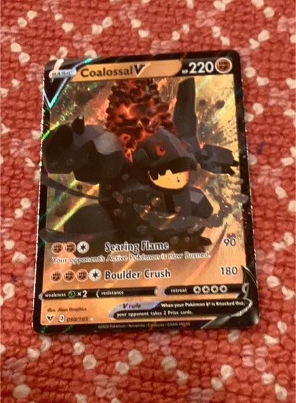 2020 Pokémon #098 Coalossal V — front