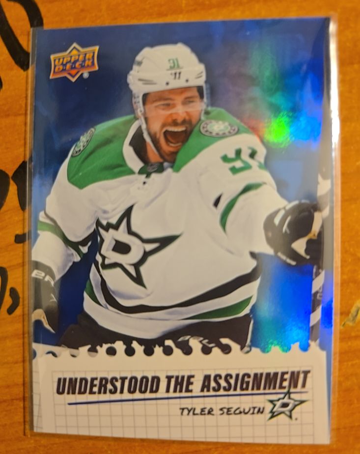 2025-26 Upper Deck #UA-24 Tyler Seguin Understood the Assignment Dallas Stars — front
