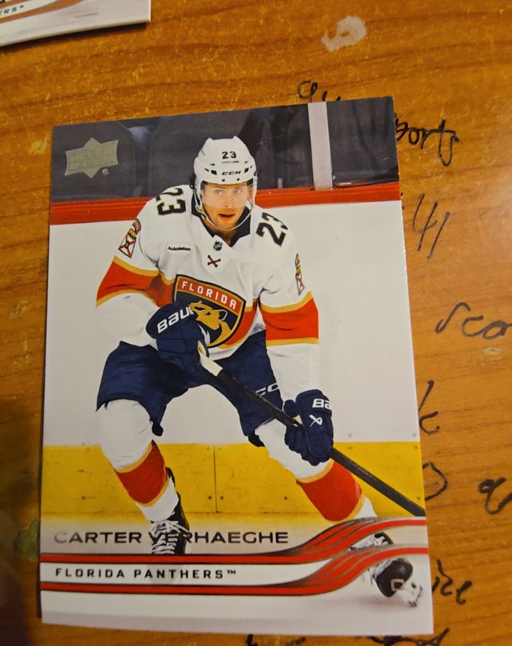 2025-26 Upper Deck Extended #553 Carter Verhaeghe Florida Panthers — front