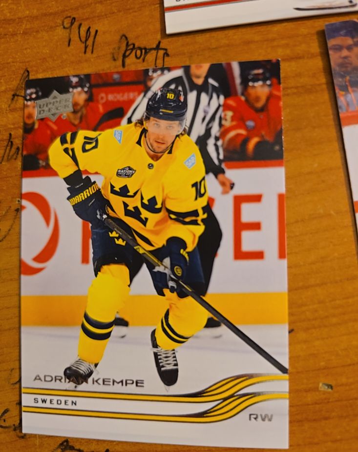 2025-26 Upper Deck Extended #673 Adrian Kempe Sweden — front