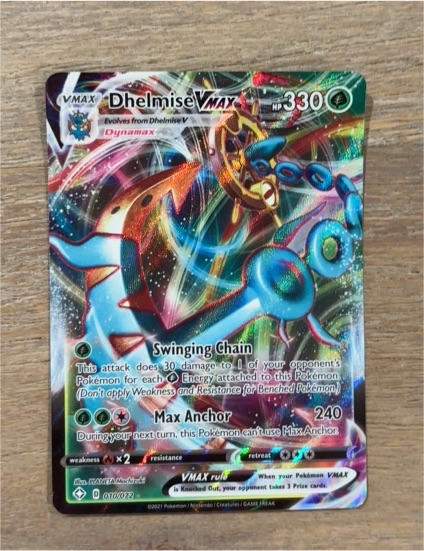 2021 Pokémon TCG Shining Fates #010 Dhelmise VMAX — front