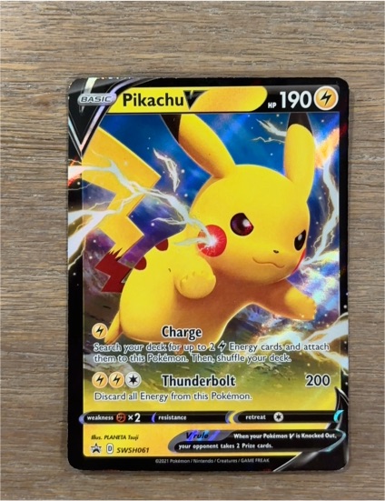 2021 Pokémon SWSH Promo #SWSH061 Pikachu V — front