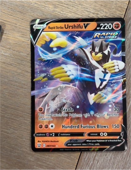 2021 Pokémon TCG Battle Styles #087 Rapid Strike Urshifu V — front
