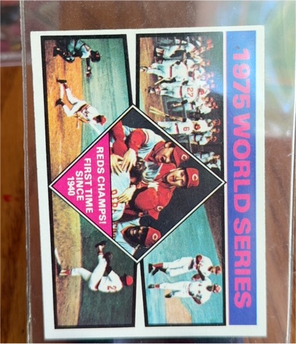 1976 Topps #462 1975 World Series Cincinnati Reds Pete Rose — front
