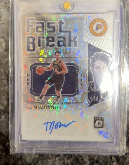 2021-22 Panini Donruss Optic #FB-TJM T. J. McConnell Fast Break Rookie Autograph — front