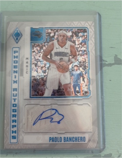 2023 Panini Phoenix #PA-PAO Paolo Banchero White Ice SSP Auto — front