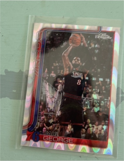 2025-26 Topps Chrome Update #77 Paul George — front