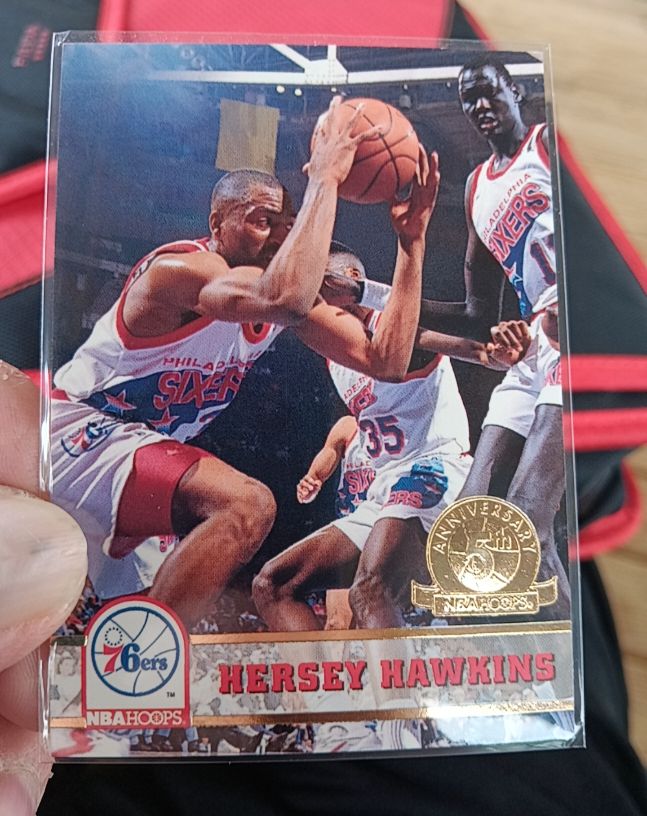 1993-94 NBA Hoops #163 Hersey Hawkins — front