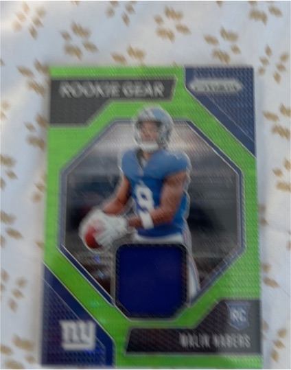 2024 Panini Prizm #RG-MNS Malik Nabers Rookie Gear — front