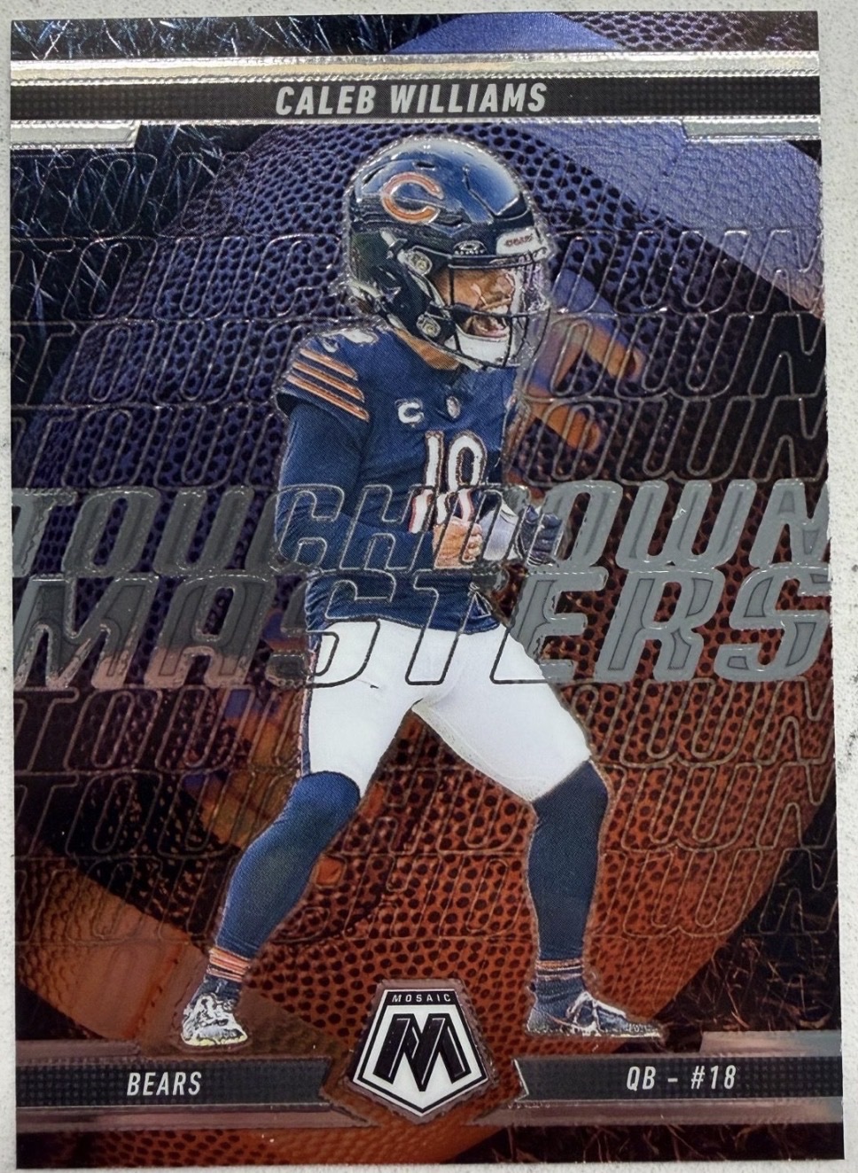 2025 Panini Mosaic #13 Caleb Williams Touchdown Masters — front