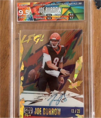 2023 Leaf Pro Set Pure LFG! Autograph #LC-JB1 Joe Burrow — front