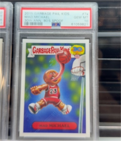 2015 Topps Garbage Pail Kids 30th Anniversary '80s Spoof #7a Mad Michael — front
