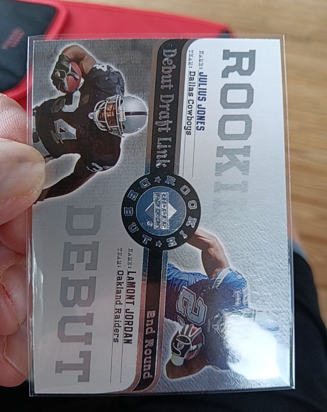 2006 Upper Deck Rookie Debut Draft Link #DDL Julius Jones / Lamont Jordan — front
