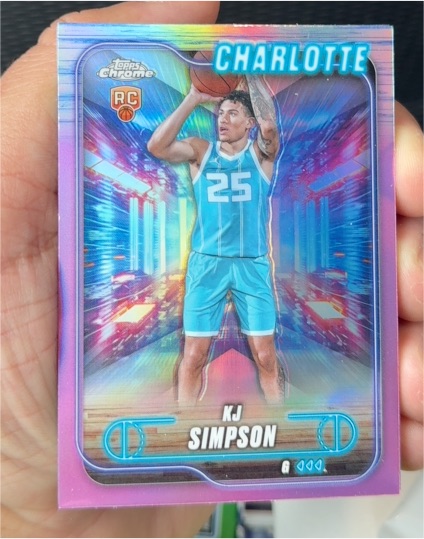2024-25 Topps Chrome #102 KJ Simpson — front