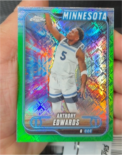 2024-25 Topps Chrome #77 Anthony Edwards — front