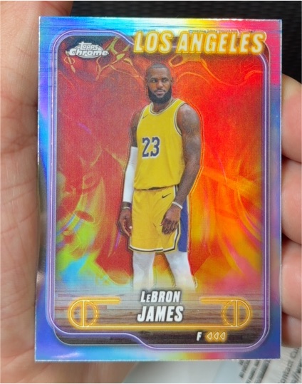 2024-25 Topps Chrome #22 LeBron James — front
