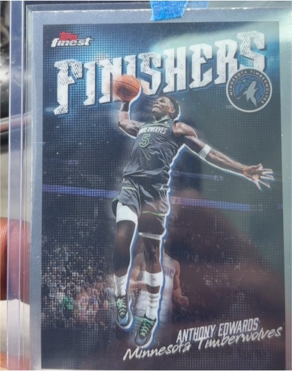 2025-26 Topps Finest Finishers #FI-2 Anthony Edwards — front