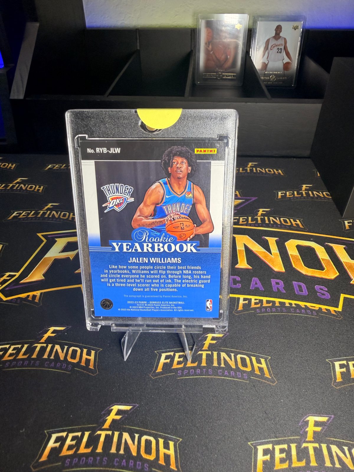 2022-23 Donruss Elite Rookie Yearbook Autographs #RYB-JLW Jalen Williams — front