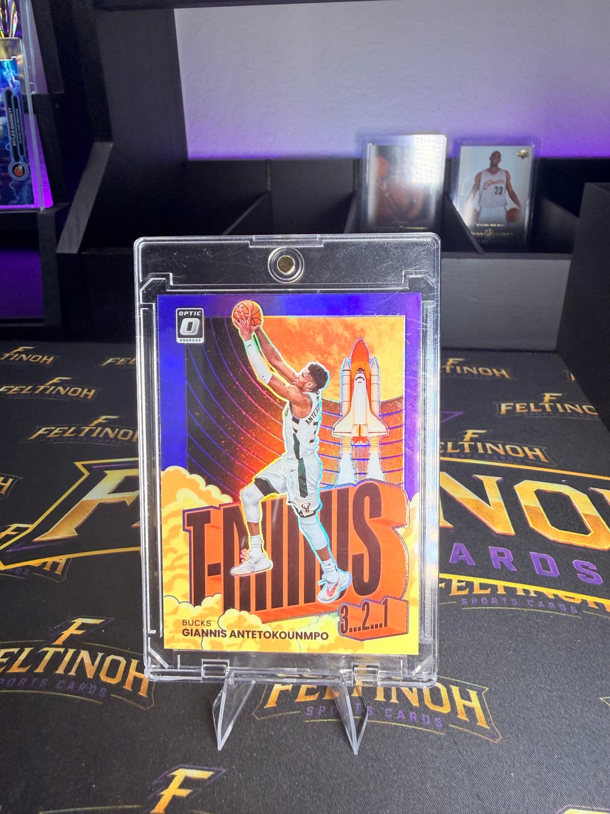 2021-22 Panini Donruss Optic T-Minus 3, 2, 1 #3 Giannis Antetokounmpo — front