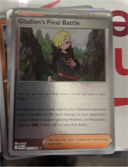2026 Pokémon ME05 Pitch Black #77 Gladion's Final Battle — front