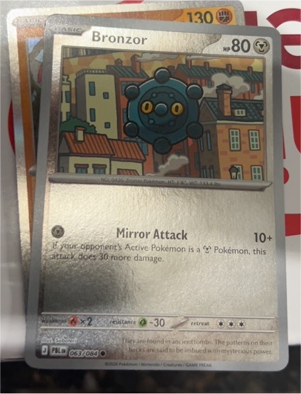 2026 Pokemon ME05 #063 Bronzor — front