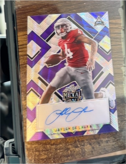 2022 Leaf Metal Draft #BA-JDL Jayden De Laura — front