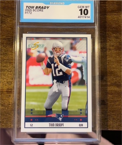 2005 Score #172 Tom Brady — front