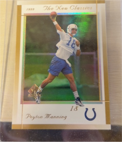 1999 SP Authentic The New Classics #NC4 Peyton Manning — front
